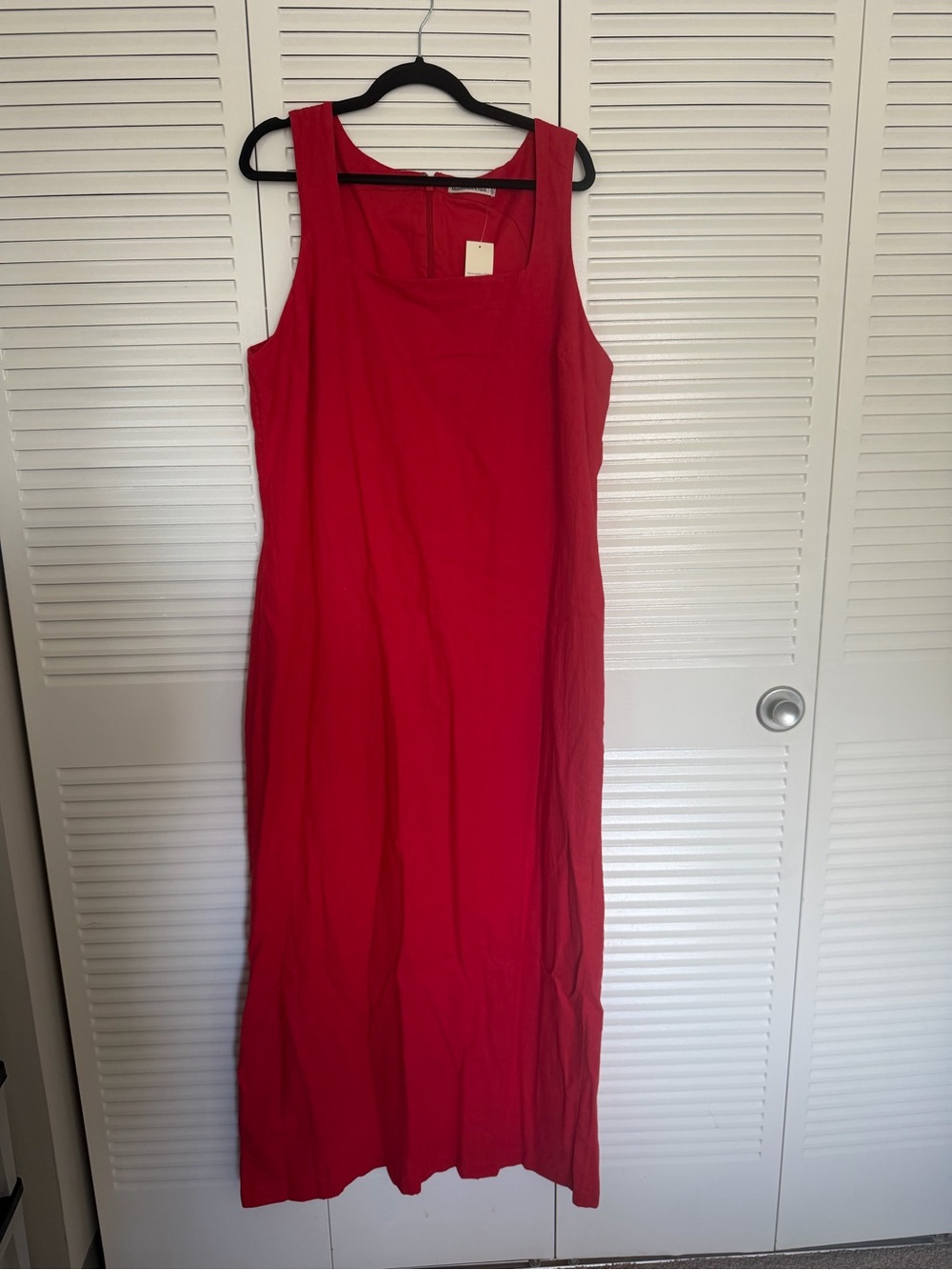 Abercrombie & Fitch Red Sleeveless Maxi Dress